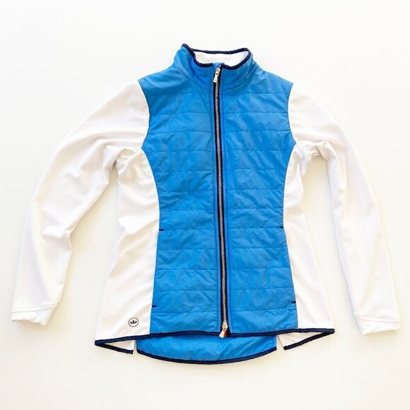 Peter Millar Womens Madeline Quilted Hybrid Jacket Size S Golf Double-Zip - Picture 3 of 14